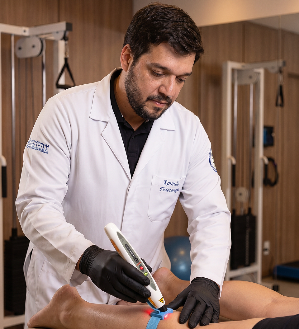 Dr. Rômulo Carvalho realizando procedimento